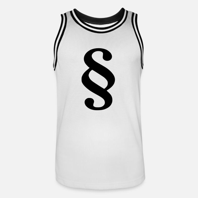 Paragraph - Männer Basketball-Trikot - Weiß/Schwarz