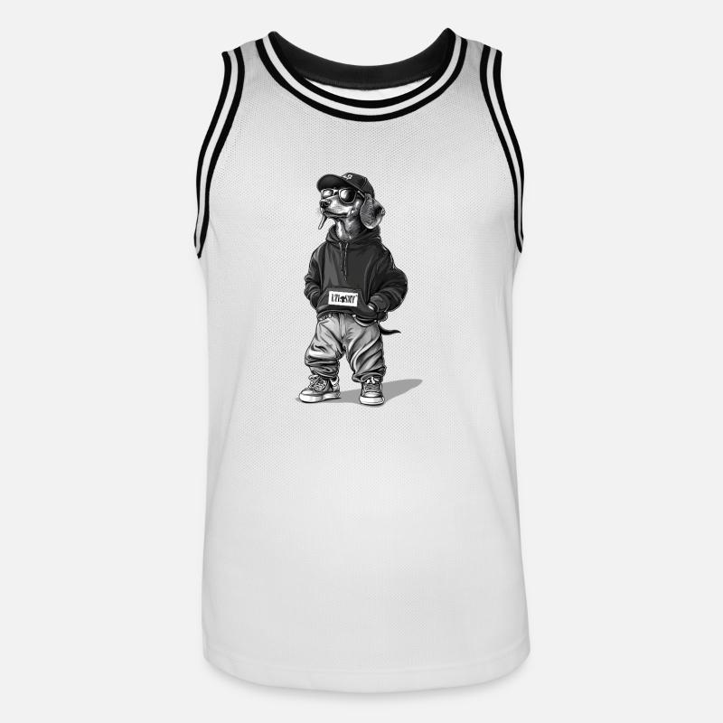L'uomo dei tuoi sogni - Maglia da basket per uomo - bianco/nero