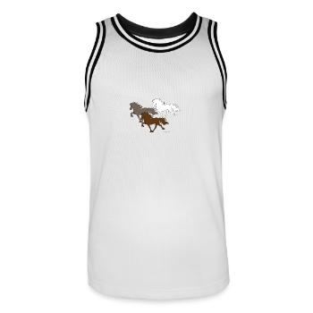 Icelandic Spirit - Maillot de basket Homme - blanc/noir - Devant - AI Model Male 185 dark (185cm)