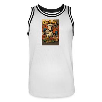 Petr Cintula - Maillot de basket Homme - blanc/noir - Devant - AI Model Male 185 dark (185cm)