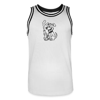 Bongodoggo - Maillot de basket Homme - blanc/noir - Devant - AI Model Male 185 dark (185cm)