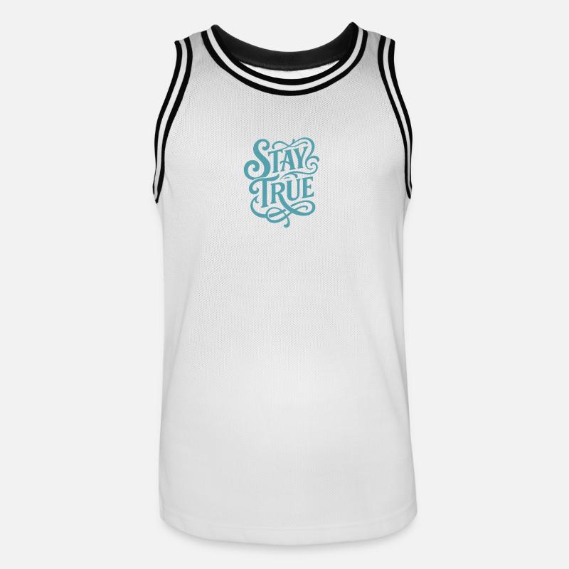 Stad True Typography Swing - Men's Basketball Jersey - white/black
