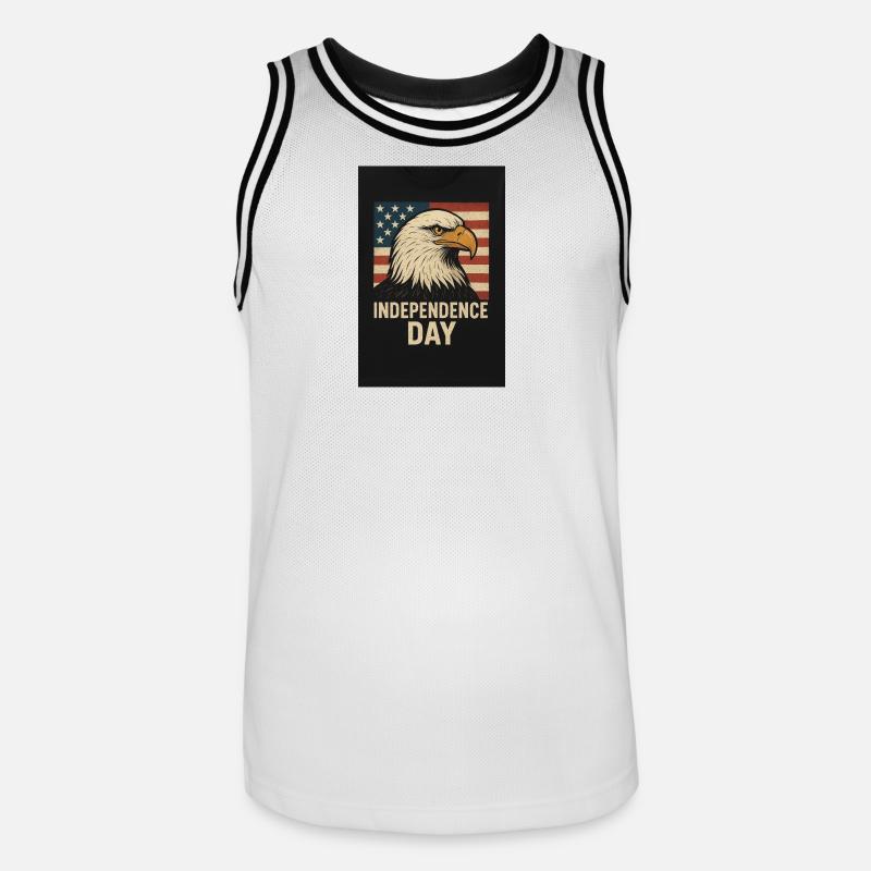 5238F232-5A1D-4004-B7B7-942E4CB1A05F - Maillot de basket Homme - blanc/noir