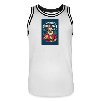 Happy Rainbow Designs - Men's Basketball Jersey - white/black - Front - AI Model Male 185 dark (185cm)
