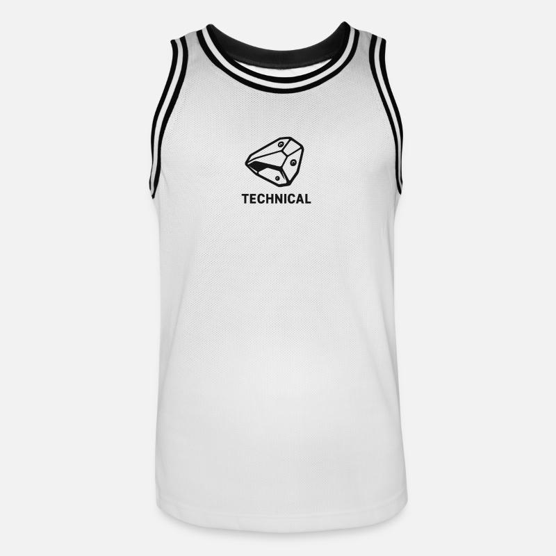 Technical Boulder - Men's Basketball Jersey - white/black