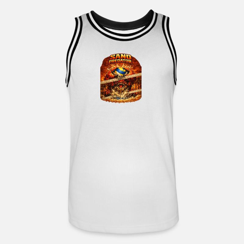Bloc Sand Predator - Maillot de basket Homme - blanc/noir
