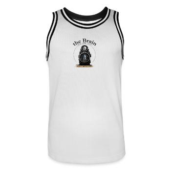 Vintage Camera Focus Motif - Men's Basketball Jersey - white/black - Front - AI Model Male 185 dark (185cm)