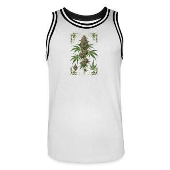 Love_nature - Maillot de basket Homme - blanc/noir - Devant - AI Model Male 185 dark (185cm)