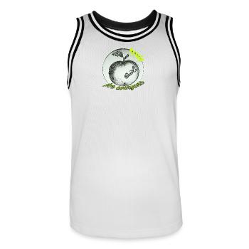 Fruit - Men's Basketball Jersey - white/black - Front - AI Model Male 185 dark (185cm)
