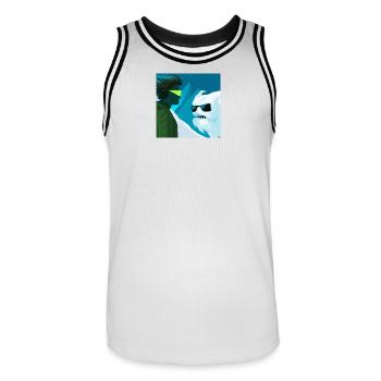 Rencontres avec les Yéti - Maillot de basket Homme - blanc/noir - Devant - AI Model Male 185 dark (185cm)