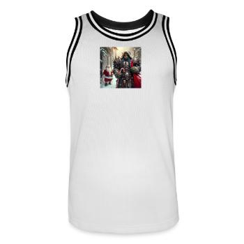 Noël Orc 1 - Maillot de basket Homme - blanc/noir - Devant - AI Model Male 185 dark (185cm)