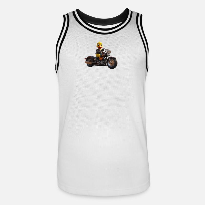 Bick Biker - Maillot de basket Homme - blanc/noir