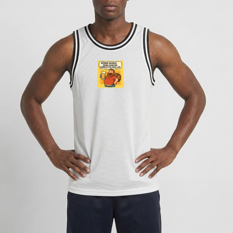 Six Pack oder Fass Männer Basketball-Trikot