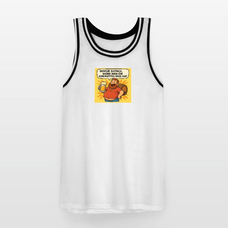 Six Pack oder Fass Männer Basketball-Trikot