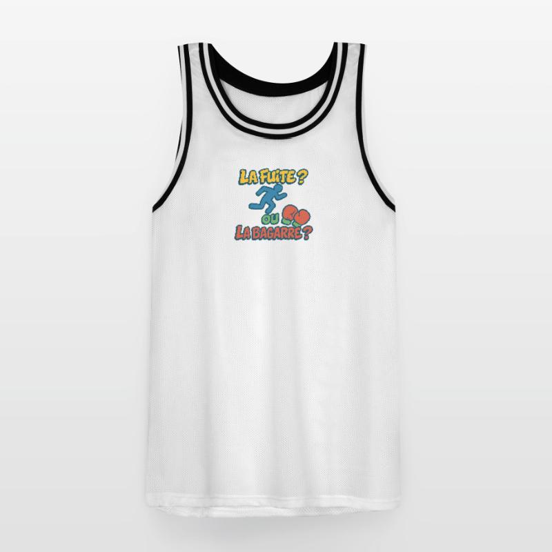 Flucht oder Kampf Männer Basketball-Trikot
