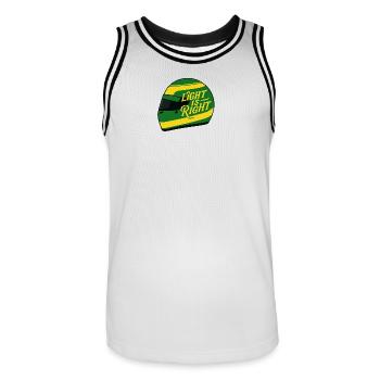 Light is right - Maillot de basket Homme - blanc/noir - Devant - AI Model Male 185 dark (185cm)