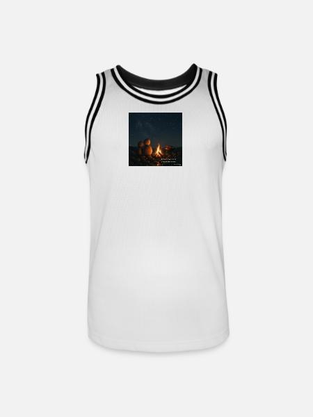 Mar&Mug Geschichte - Männer Basketball-Trikot - Weiß/Schwarz