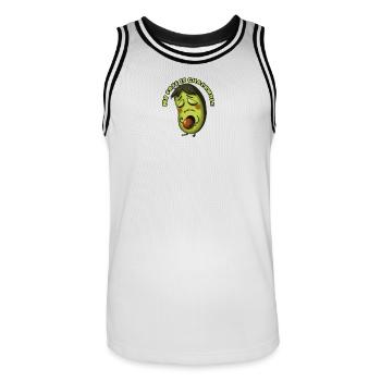Avocado Destiny Guacamole Meme - Men's Basketball Jersey - white/black - Front - AI Model Male 185 dark (185cm)