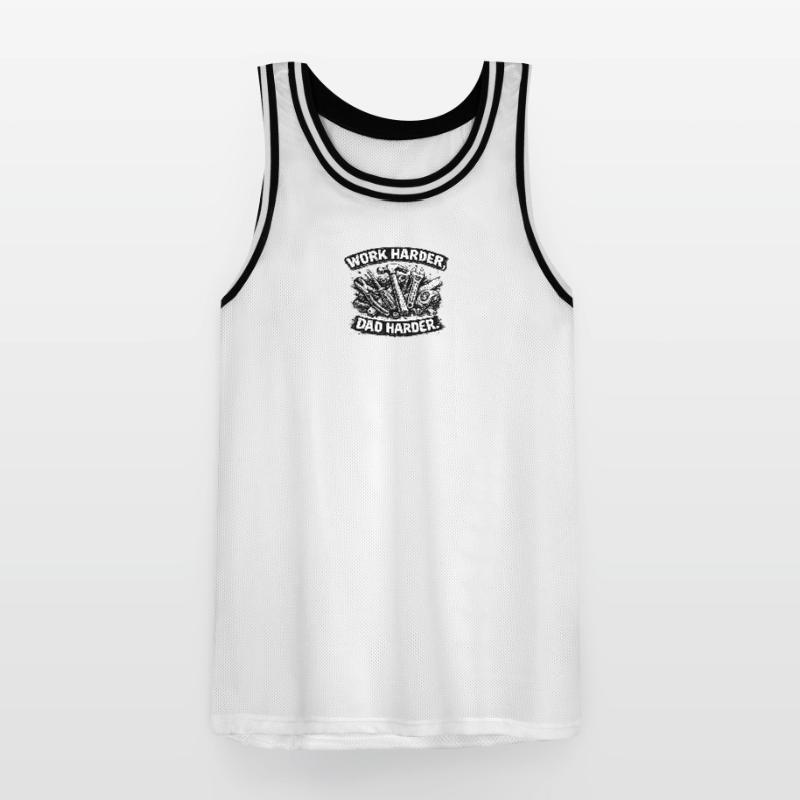 Father work: More commitment Men's Basketball Jersey