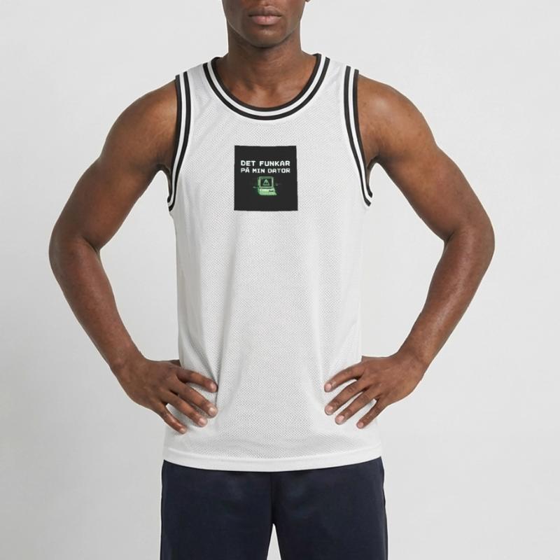 Develops humor – it works on my computer Men's Basketball Jersey