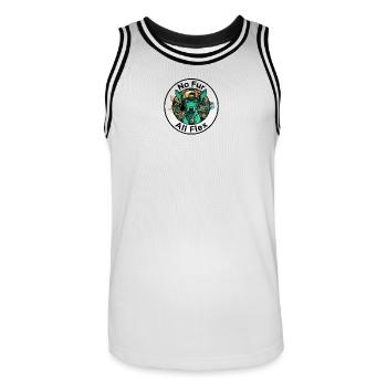 Chien Urbain No Fur All Flex - Maillot de basket Homme - blanc/noir - Devant - AI Model Male 185 dark (185cm)