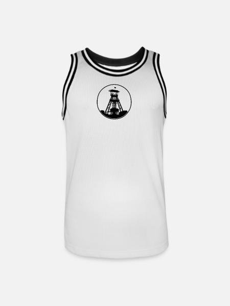 Ruhr area: We from the Pott! - Men's Basketball Jersey - white/black