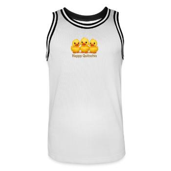 Joyeux Quitschis - Maillot de basket Homme - blanc/noir - Devant - AI Model Male 185 dark (185cm)