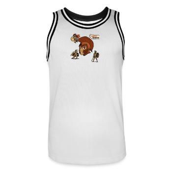 SPARTIATES - Maillot de basket Homme - blanc/noir - Devant - AI Model Male 185 dark (185cm)