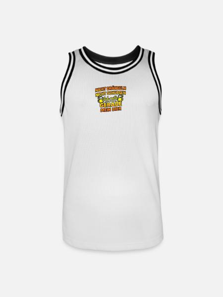 Saving beer - Men's Basketball Jersey - white/black