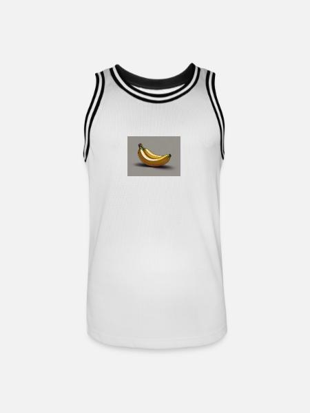 Bananen Banane - Männer Basketball-Trikot - Weiß/Schwarz