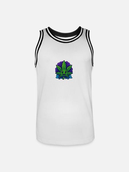 Canabliss - Männer Basketball-Trikot - Weiß/Schwarz