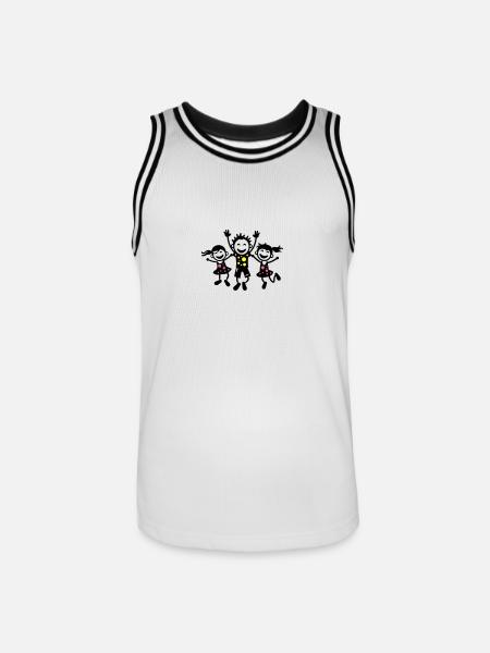 Kids Joy Kindergarten Group - Men's Basketball Jersey - white/black