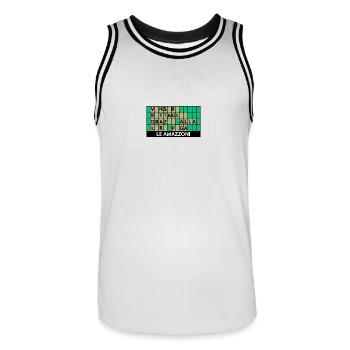 La Roue de la Fortune - Maillot de basket Homme - blanc/noir - Devant - AI Model Male 185 dark (185cm)