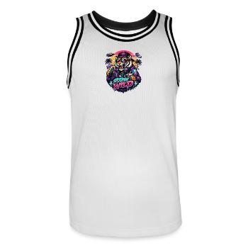 Tiger DJ Stay Wild Neon - Maillot de basket Homme - blanc/noir - Devant - AI Model Male 185 dark (185cm)