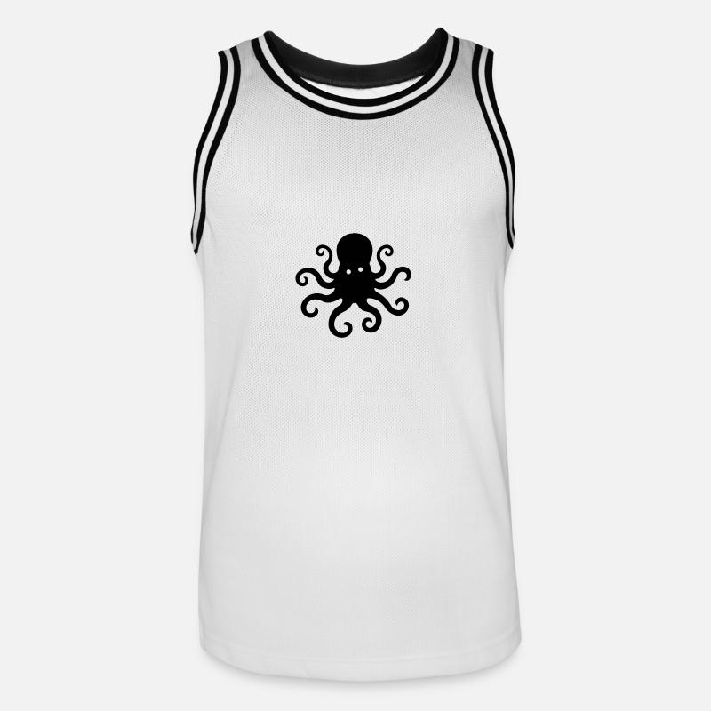 Logo d’Octo Wonkey - Maillot de basket Homme - blanc/noir