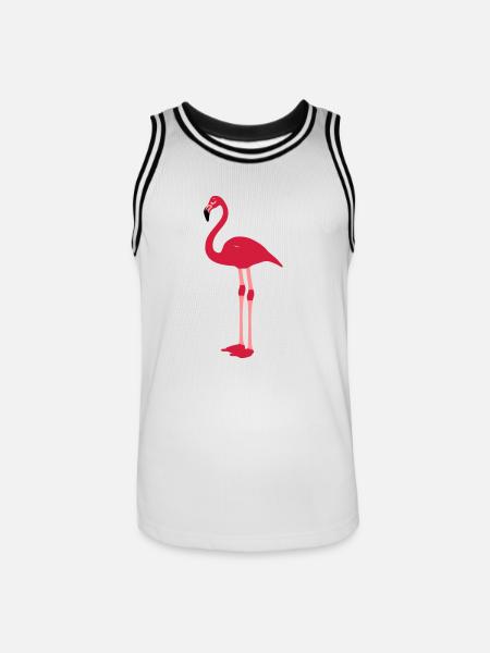 flamingo - Men's Basketball Jersey - white/black