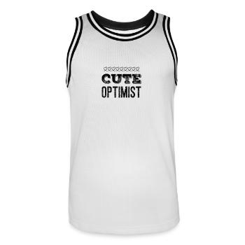 Baby sayings - Men's Basketball Jersey - white/black - Front - AI Model Male 185 dark (185cm)