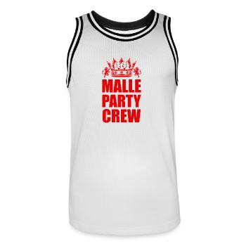 Malle Party Crew Trip - Maillot de basket Homme - blanc/noir - Devant - AI Model Male 185 dark (185cm)