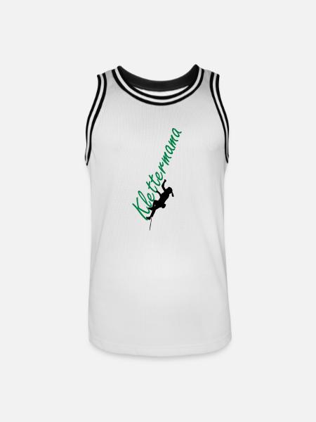 Climbing Mama - Men's Basketball Jersey - white/black