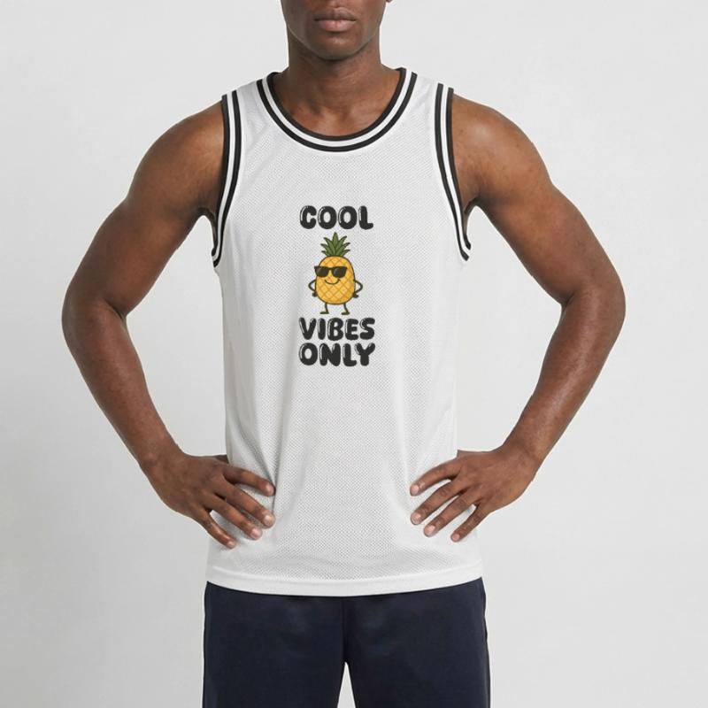ananas comic Männer Basketball-Trikot