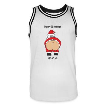 Rude Santa - Maillot de basket Homme - blanc/noir - Devant - AI Model Male 185 dark (185cm)