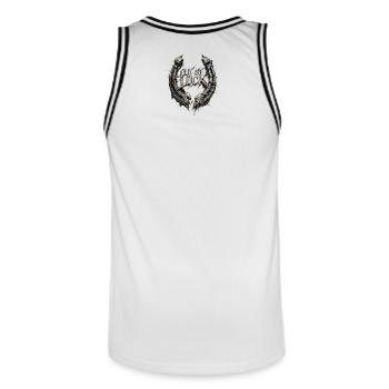 Out Of Luck - Rave Industriel - Maillot de basket Homme - blanc/noir - Dos - AI Model Male 185 dark (185cm)