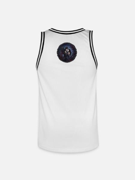 Dark Romance Fantasy - Men's Basketball Jersey - white/black