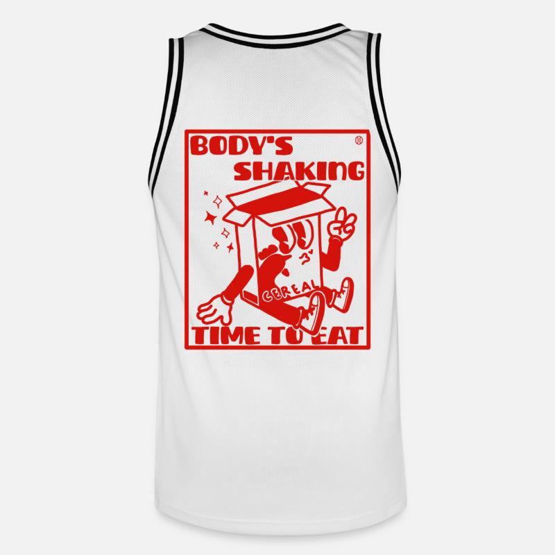 Hyperfixation ADHD problem - Men's Basketball Jersey - white/black