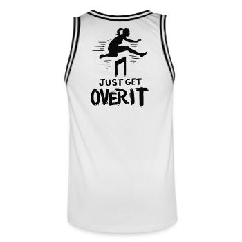 Athlétisme Course d’obstacles Sport - Maillot de basket Homme - blanc/noir - Dos - AI Model Male 185 dark (185cm)