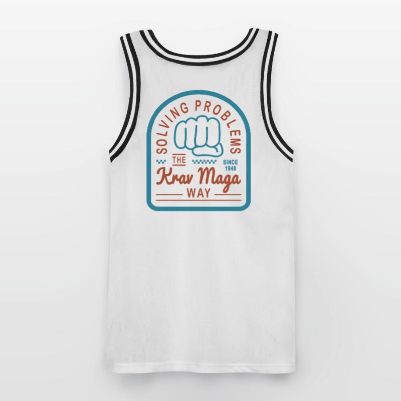 Solving problems the Krav Maga way Men's Basketball Jersey