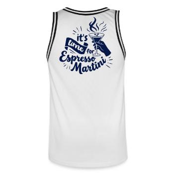 Espresso Martini Social Club - Maillot de basket Homme - blanc/noir - Dos - AI Model Male 185 dark (185cm)