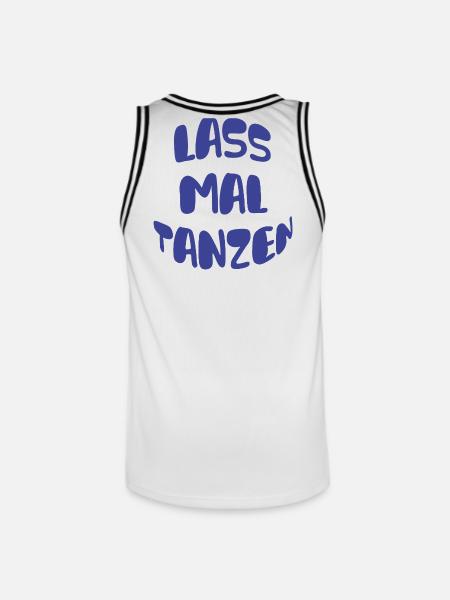 Lass mal Tanzen! - Männer Basketball-Trikot - Weiß/Schwarz