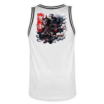 Masque Oni Esprit Intrépide - Maillot de basket Homme - blanc/noir - Dos - AI Model Male 185 dark (185cm)