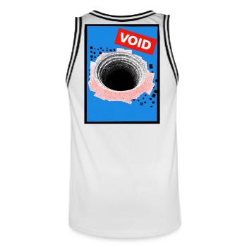 vide - Maillot de basket Homme - blanc/noir - Dos - AI Model Male 185 dark (185cm)